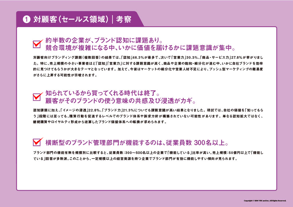 対顧客（セールス領域）｜考察