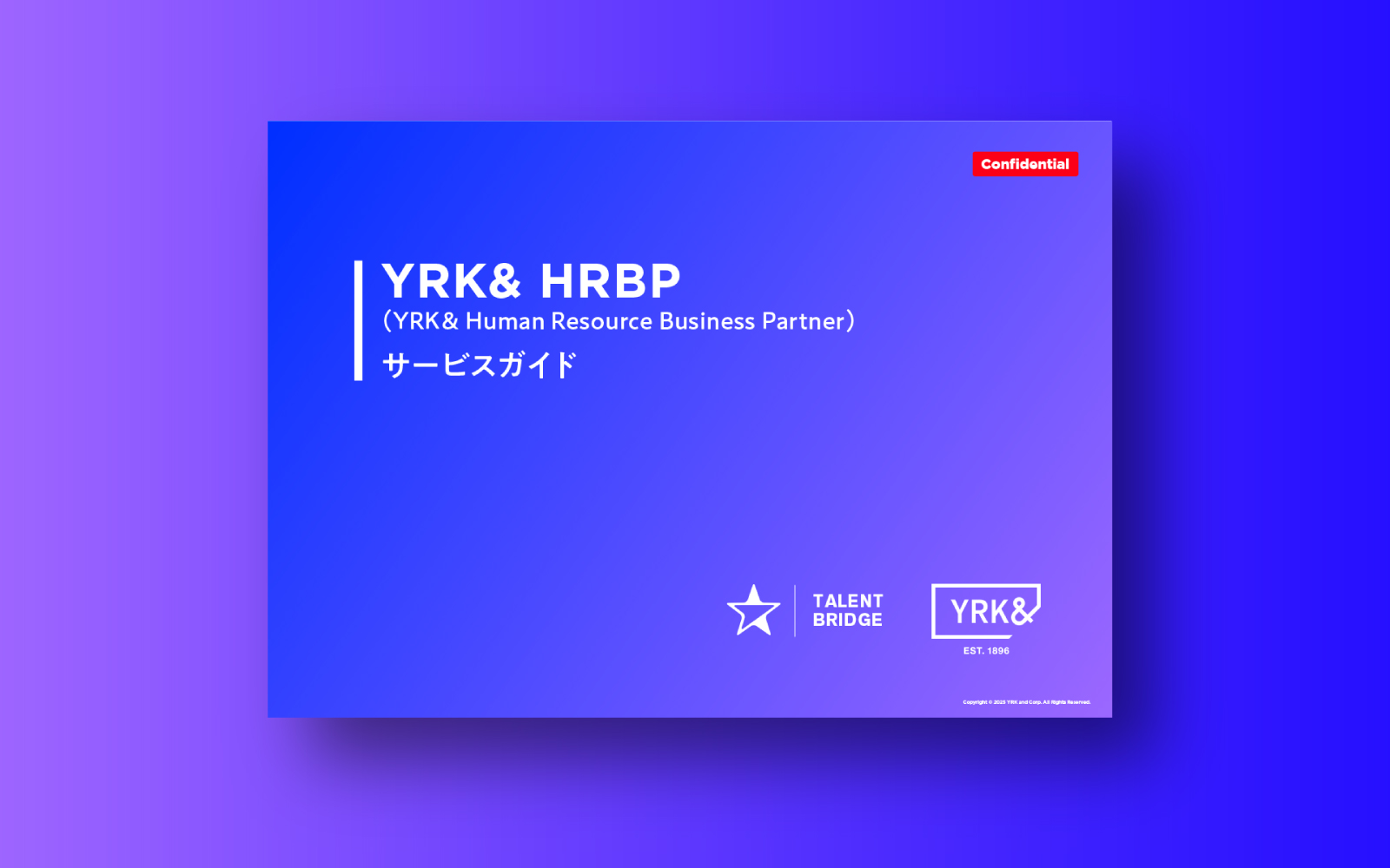 「人と組織」の力で事業を前進させる組織・人材支援　サービスガイド