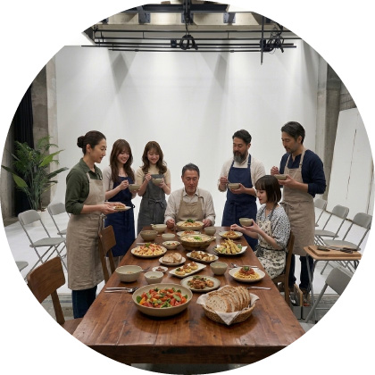 大阪のフォトスタジオでの撮影事例 キッチンスタジオ